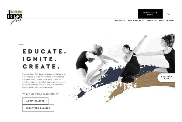 Free House Dance Plus website