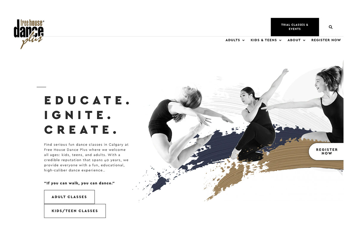 Free House Dance Plus website